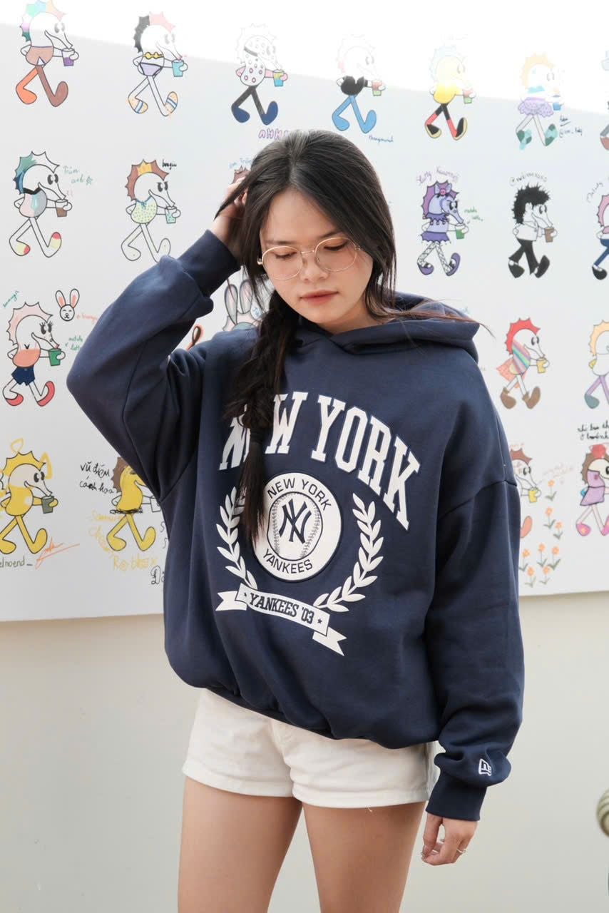  Hoodie New Era New York Navy Hàng Chính Hãng 14362963 