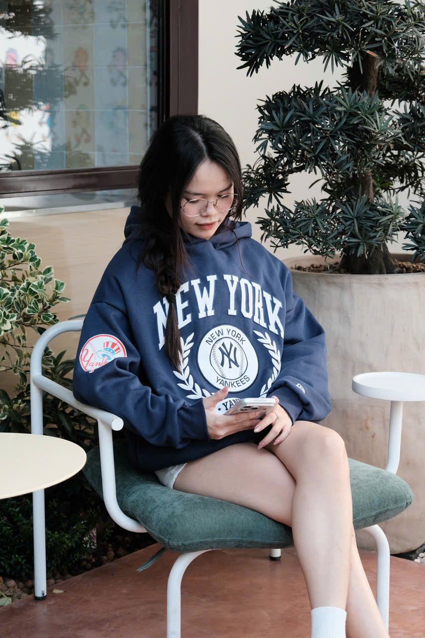  Hoodie New Era New York Navy Hàng Chính Hãng 14362963 