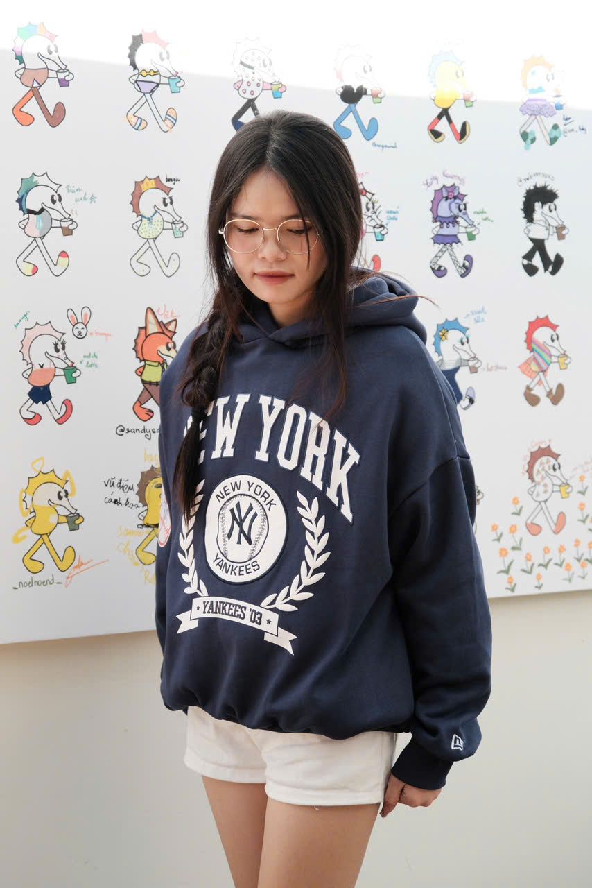  Hoodie New Era New York Navy Hàng Chính Hãng 14362963 