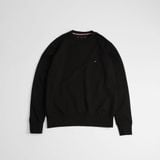  Sweater Tommy Đen Basic Hàng Chính Hãng 