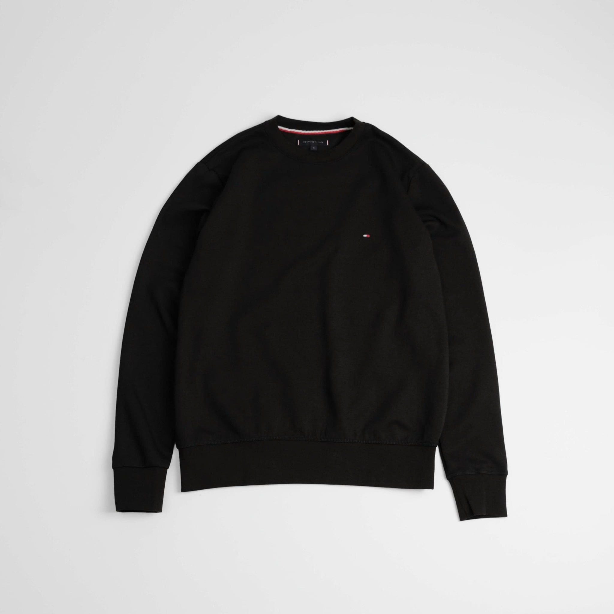  Sweater Tommy Đen Basic Hàng Chính Hãng 