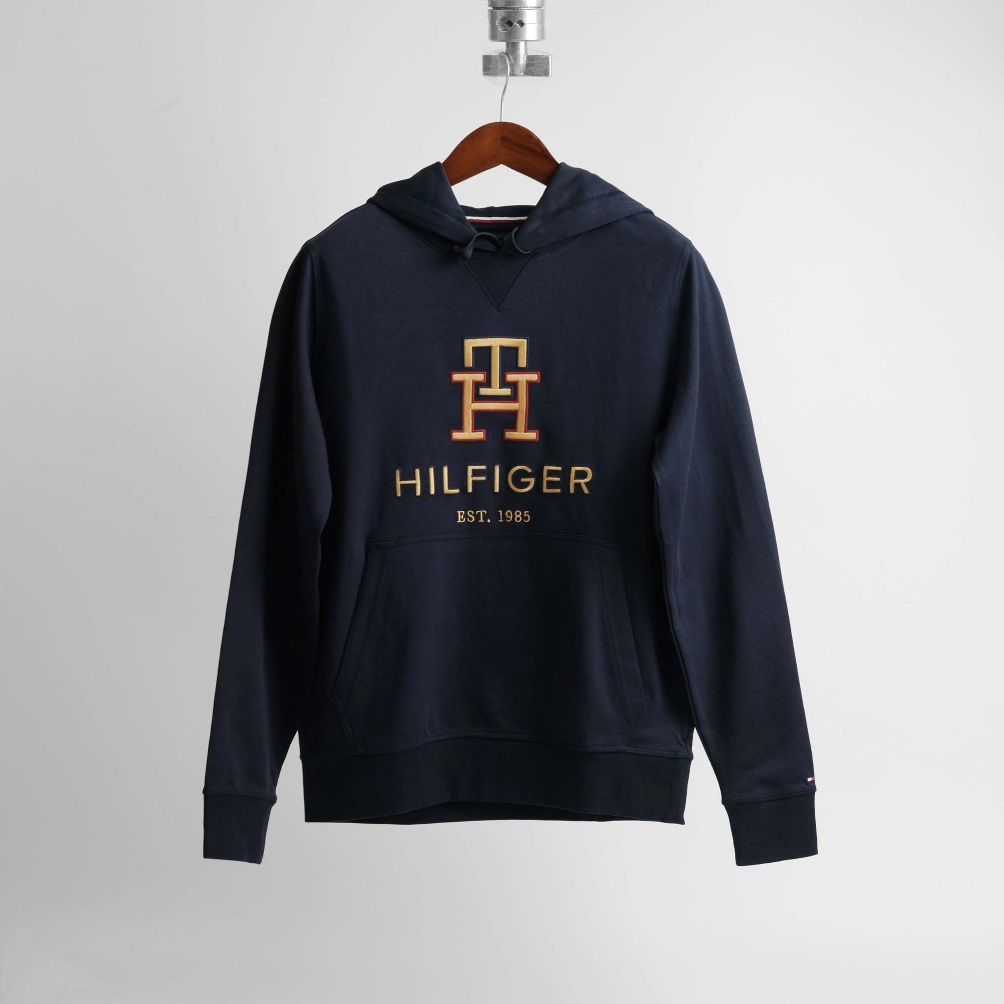  Hoodie Tommy Navy TH Giữa Ngực Hàng Chính Hãng 
