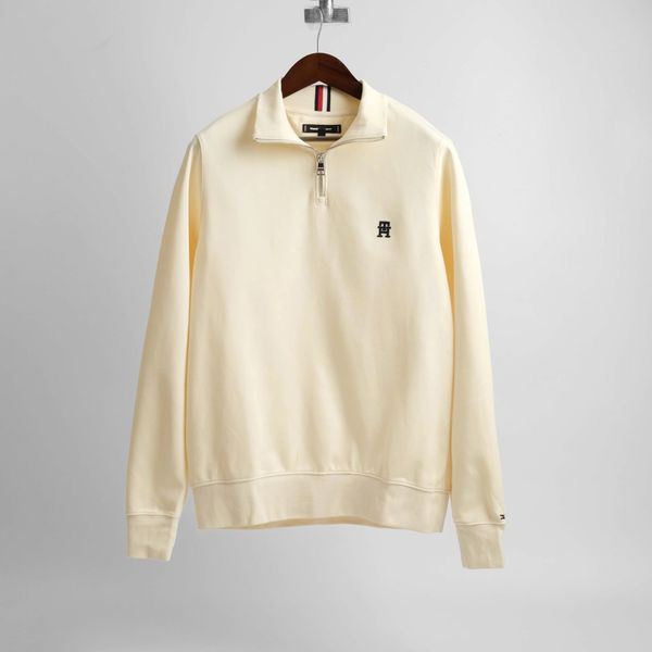  Sweater HALF ZIP Tommy Kem Logo TH Hàng Chính Hãng 