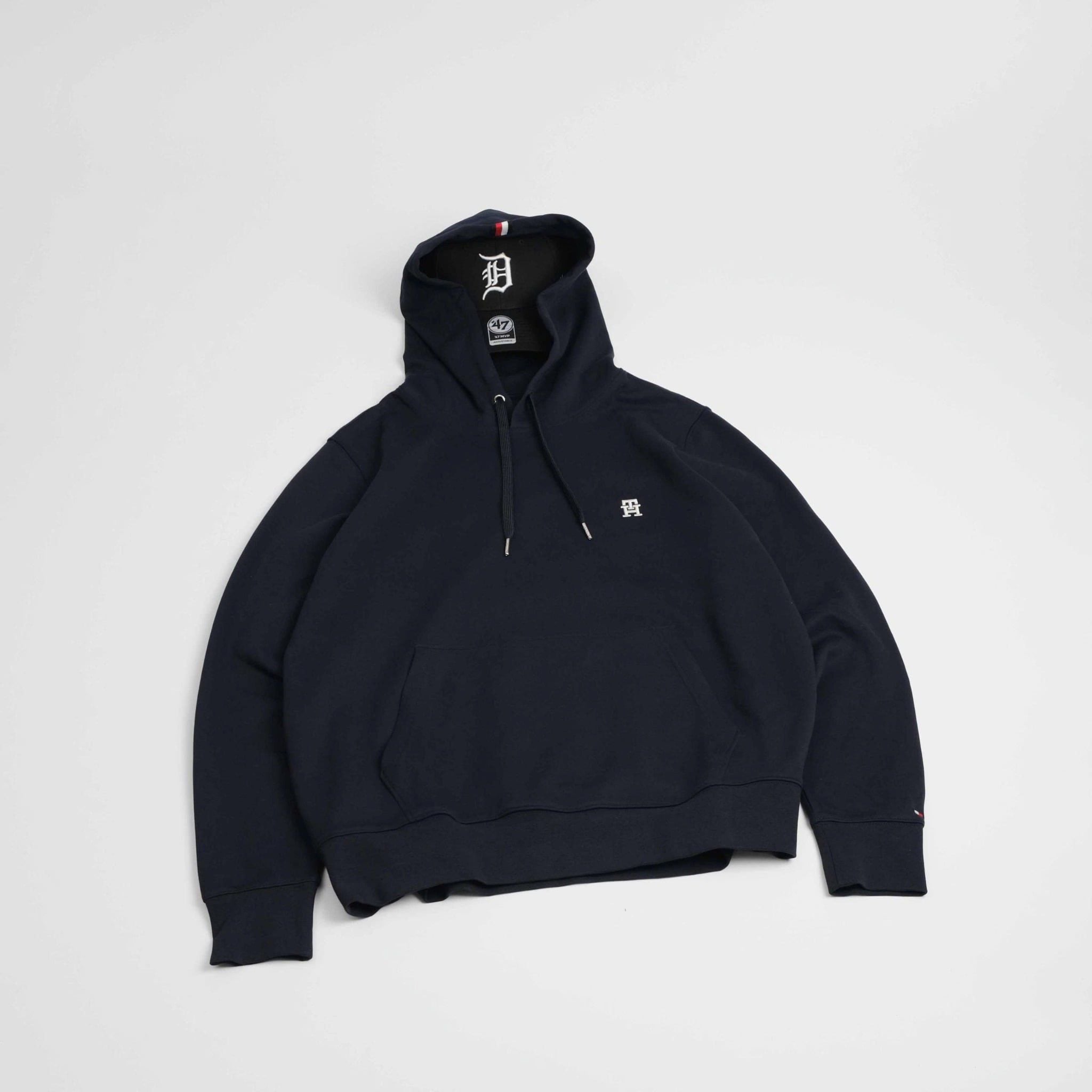  Hoodie Tommy TH Navy Hàng Chính Hãng 