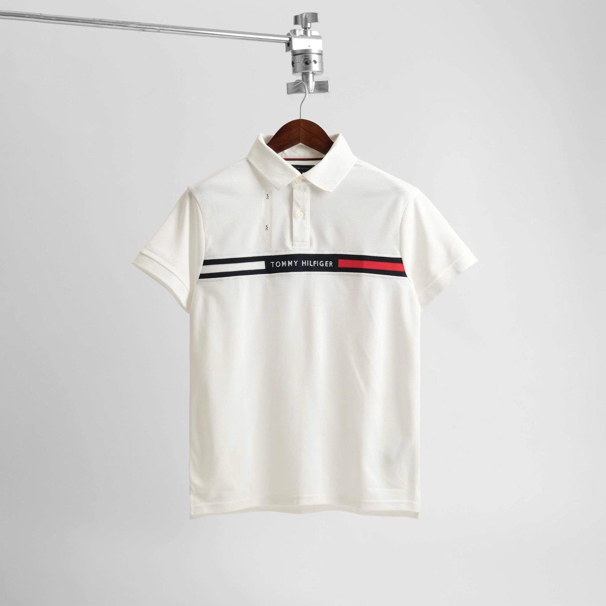  Polo Tommy Trắng Sọc Ngực V2 Hàng Chính Hãng Code: mw0mw38130 