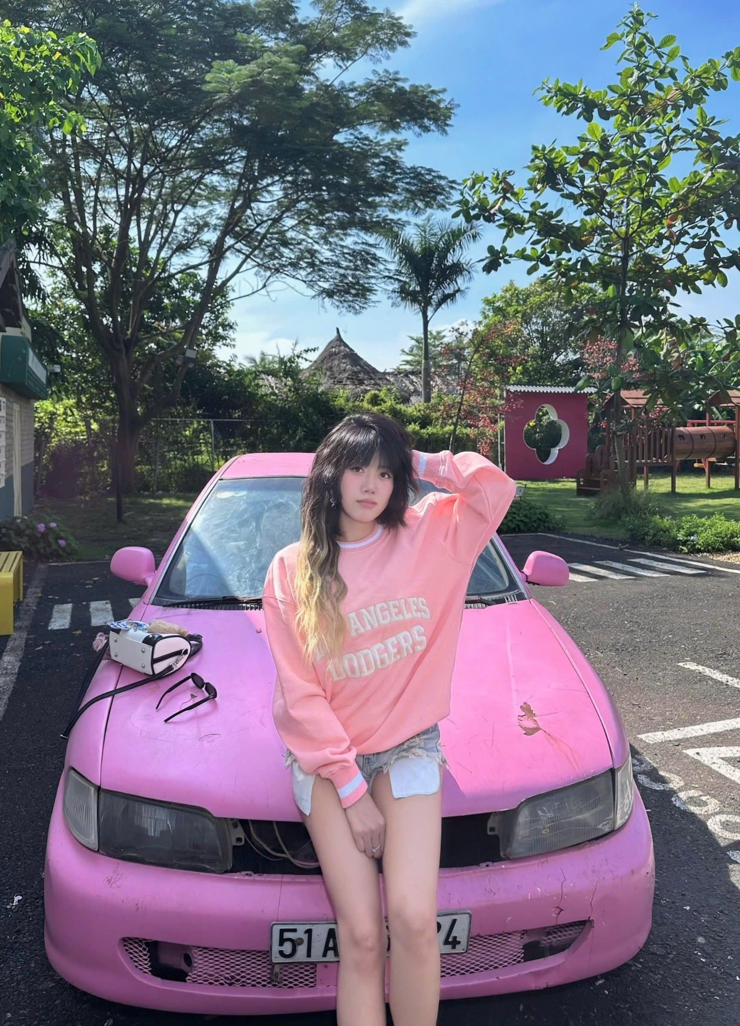  Sweater New Era La Hồng Hàng Chính Hãng 