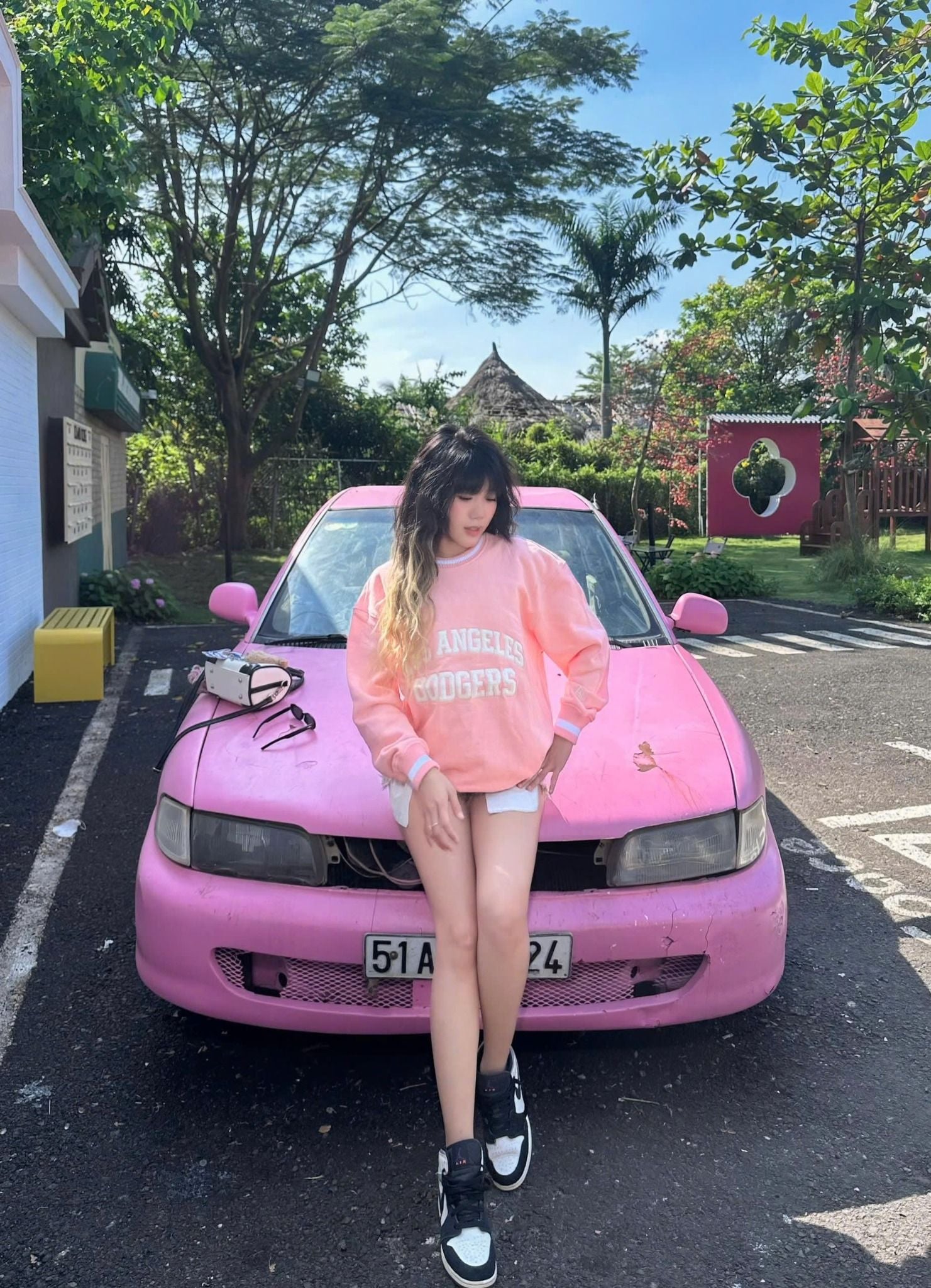 Sweater New Era La Hồng Hàng Chính Hãng 