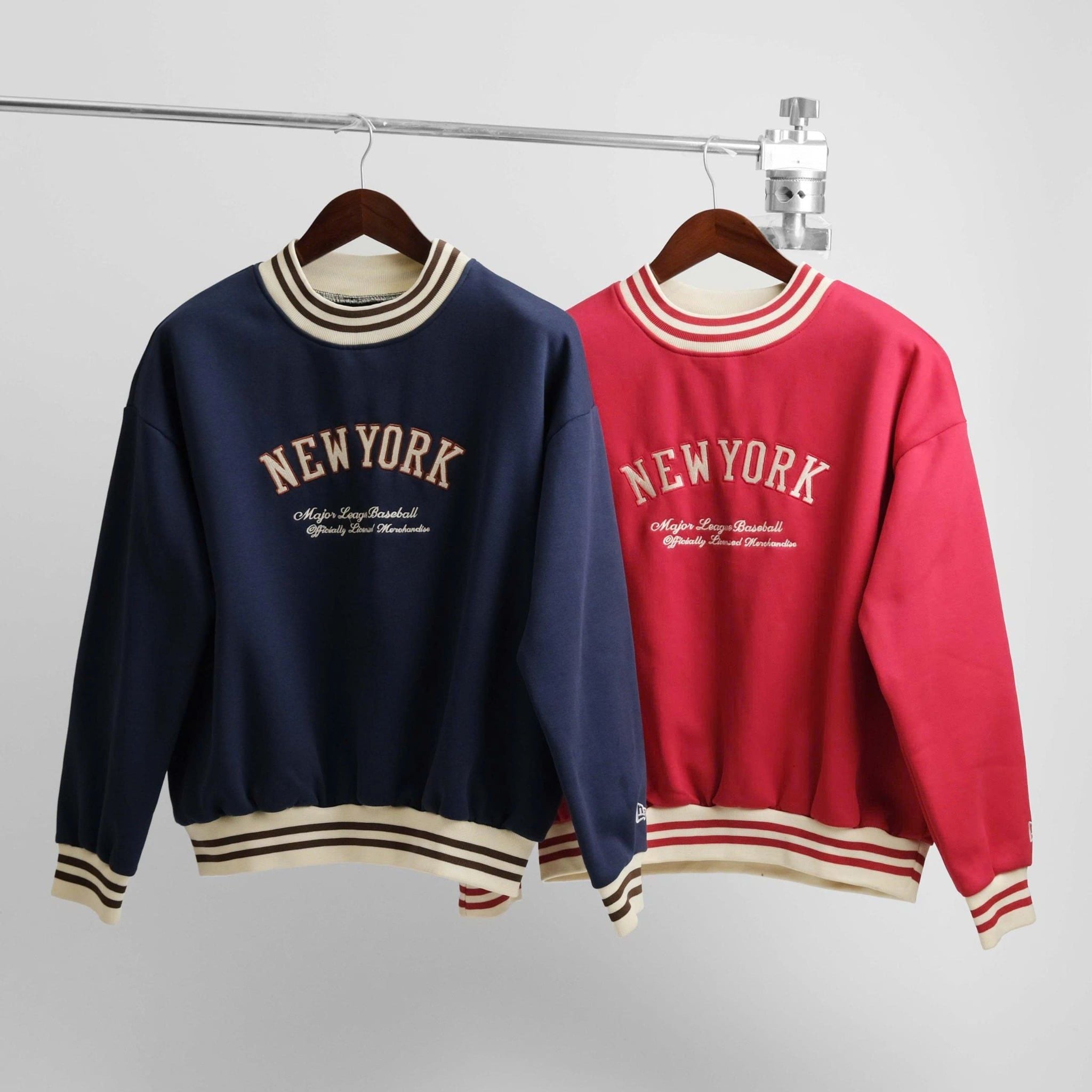  Sweater New Era Đỏ Bo Kem Hàng Chính Hãng 15367841 