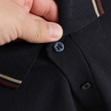  Polo Fred Perry Navy Viền Kem Hàng Chính Hãng 