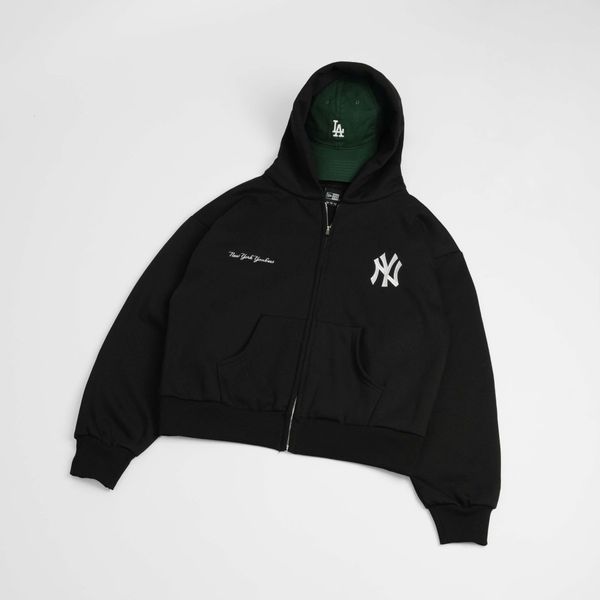  Hoodie Zip New Era Ny Đen Hàng Chính Hãng 13425685 