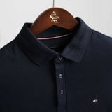  Polo Tommy Navy Tay Viền Hàng Chính Hãng 