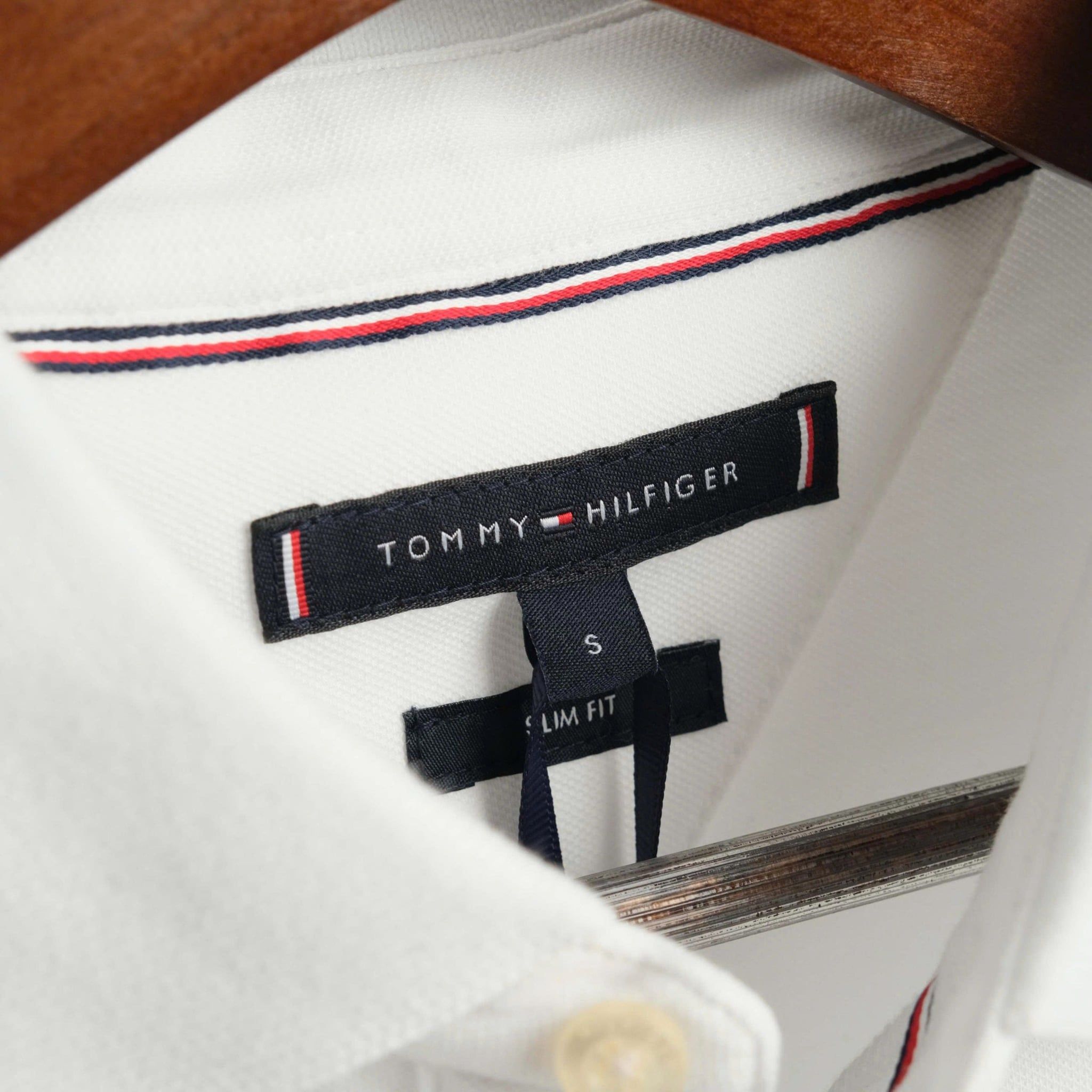  Polo Tommy Trắng Tay Viền V2 Hàng Chính Hãng 