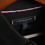  Polo Tommy Đen Tay Viền Hàng Chính Hãng 