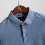  Polo Tommy Xanh Dương Tay Viền Hàng Chính Hãng 