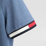  Polo Tommy Xanh Dương Tay Viền Hàng Chính Hãng 