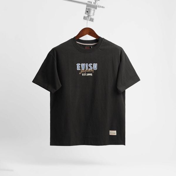  Áo Thun Evisu 1911 Đen Hàng Chính Hãng 