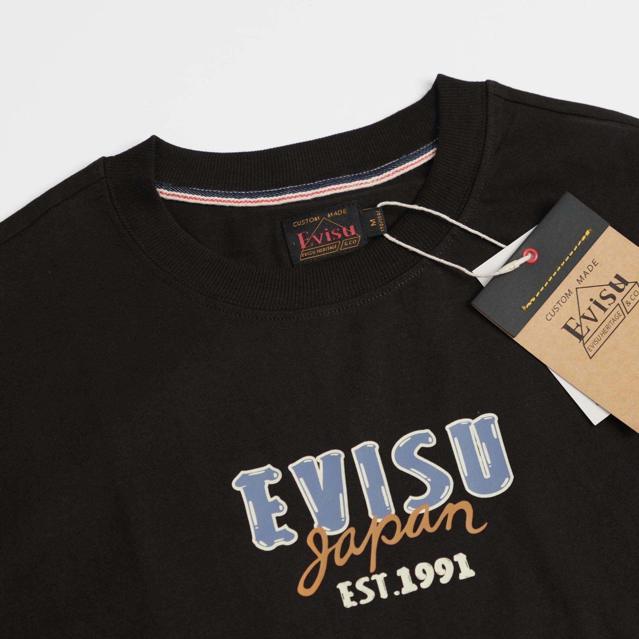  Áo Thun Evisu 1911 Đen Hàng Chính Hãng 