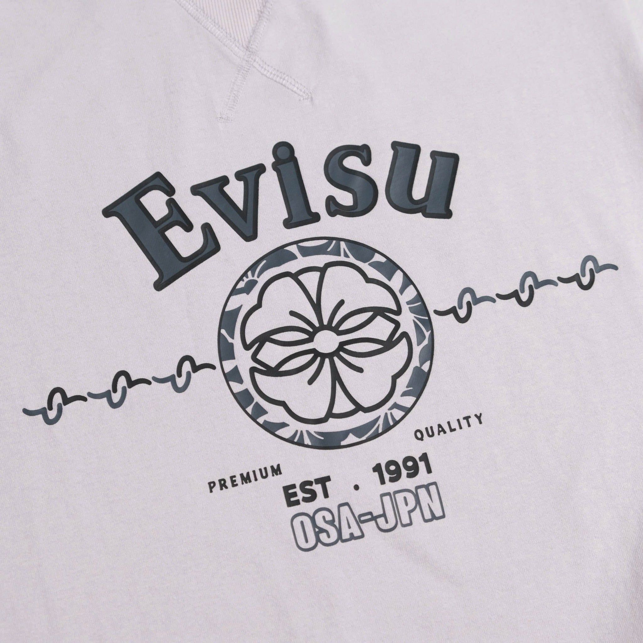  Áo Thun Evisu OSA Tím Nhạt Hàng Chính Hãng 