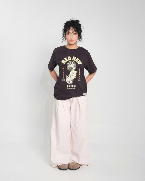  Áo Thun Evisu Daruma Đen Hàng Chính Hãng 