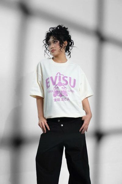  ÁO THUN EVISU KEM TÍM HÀNG CHÍNH HÃNG 