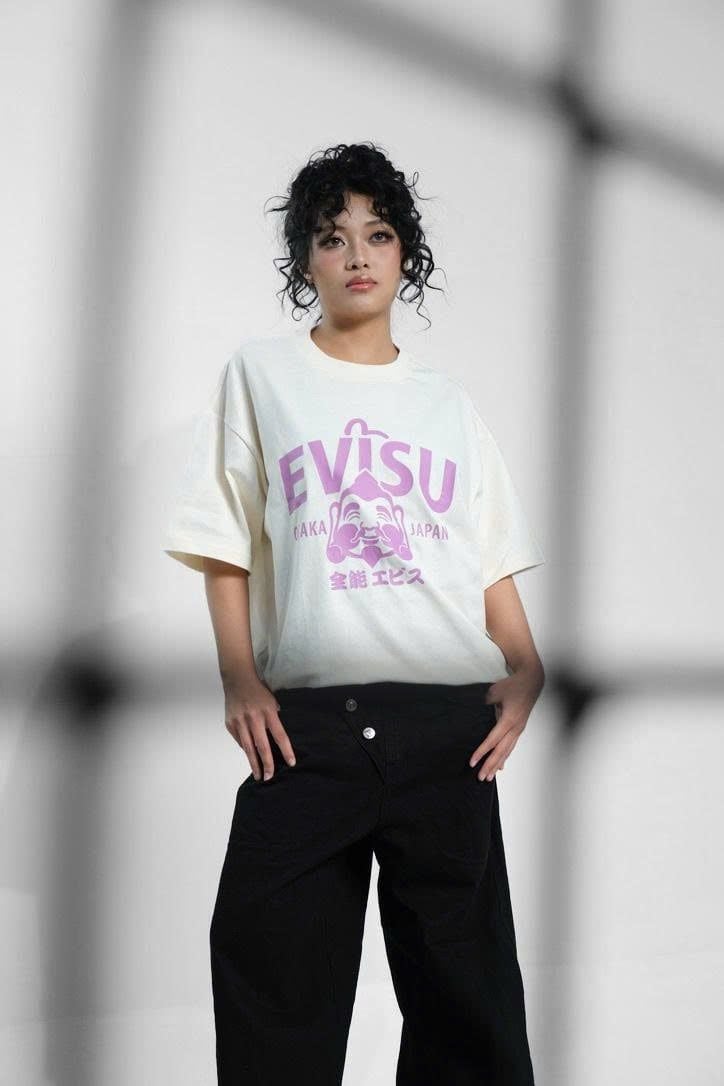  ÁO THUN EVISU KEM TÍM HÀNG CHÍNH HÃNG 