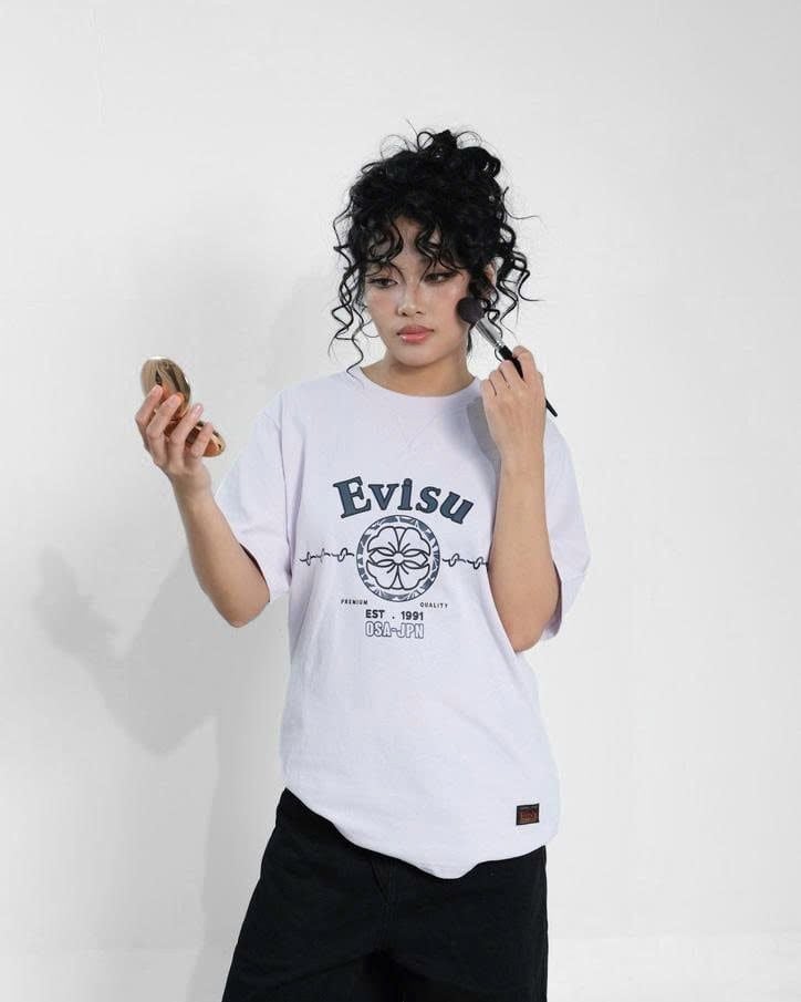  Áo Thun Evisu OSA Tím Nhạt Hàng Chính Hãng 