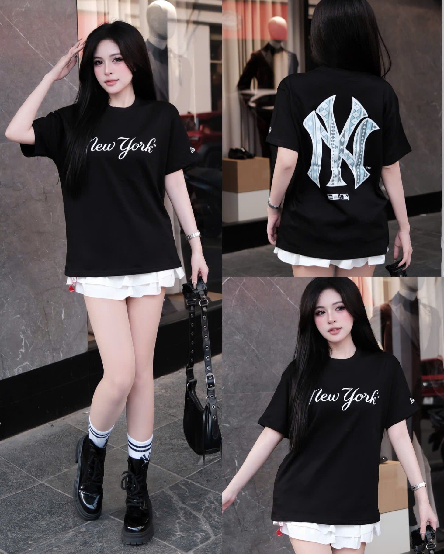  Áo Thun New York Paisley Đen SS25 Hàng Chính Hãng 14536484 