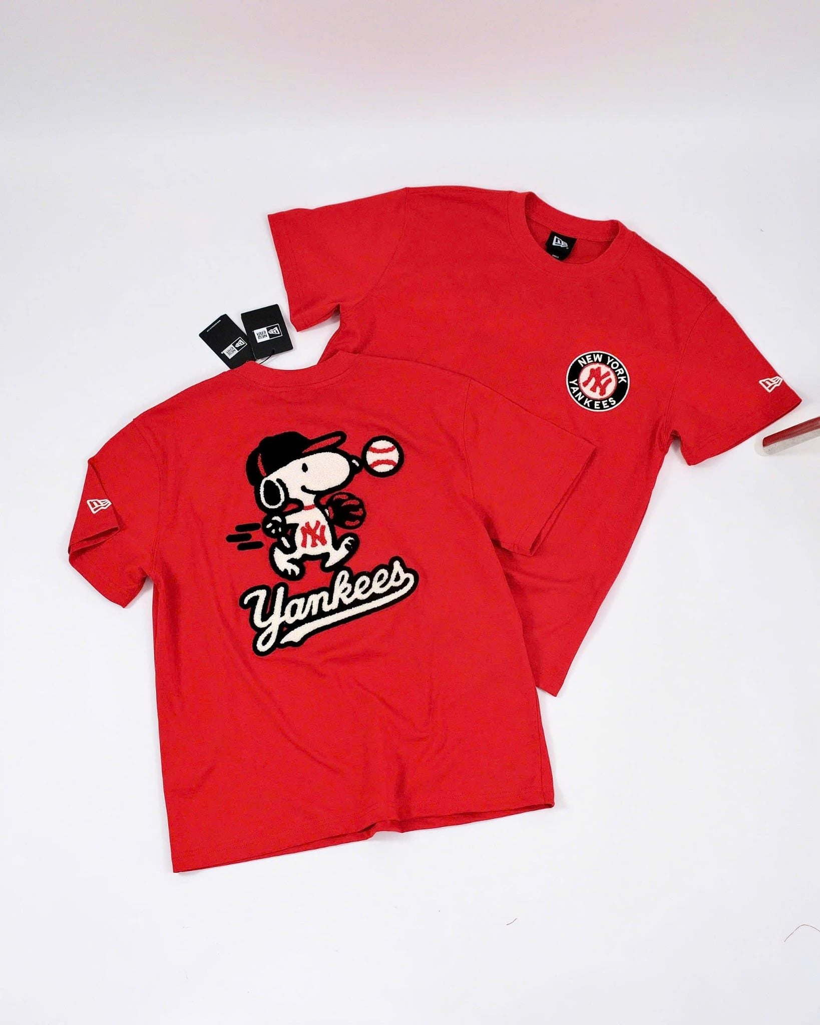  Áo Thun New Era NY Peanuts Đỏ Hàng Chính Hãng 