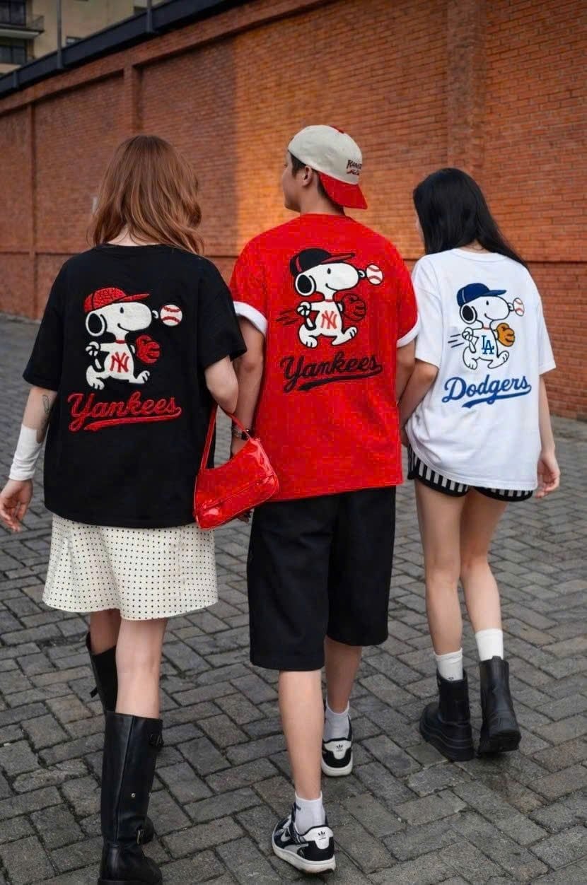  Áo Thun New Era NY Peanuts Đỏ Hàng Chính Hãng 