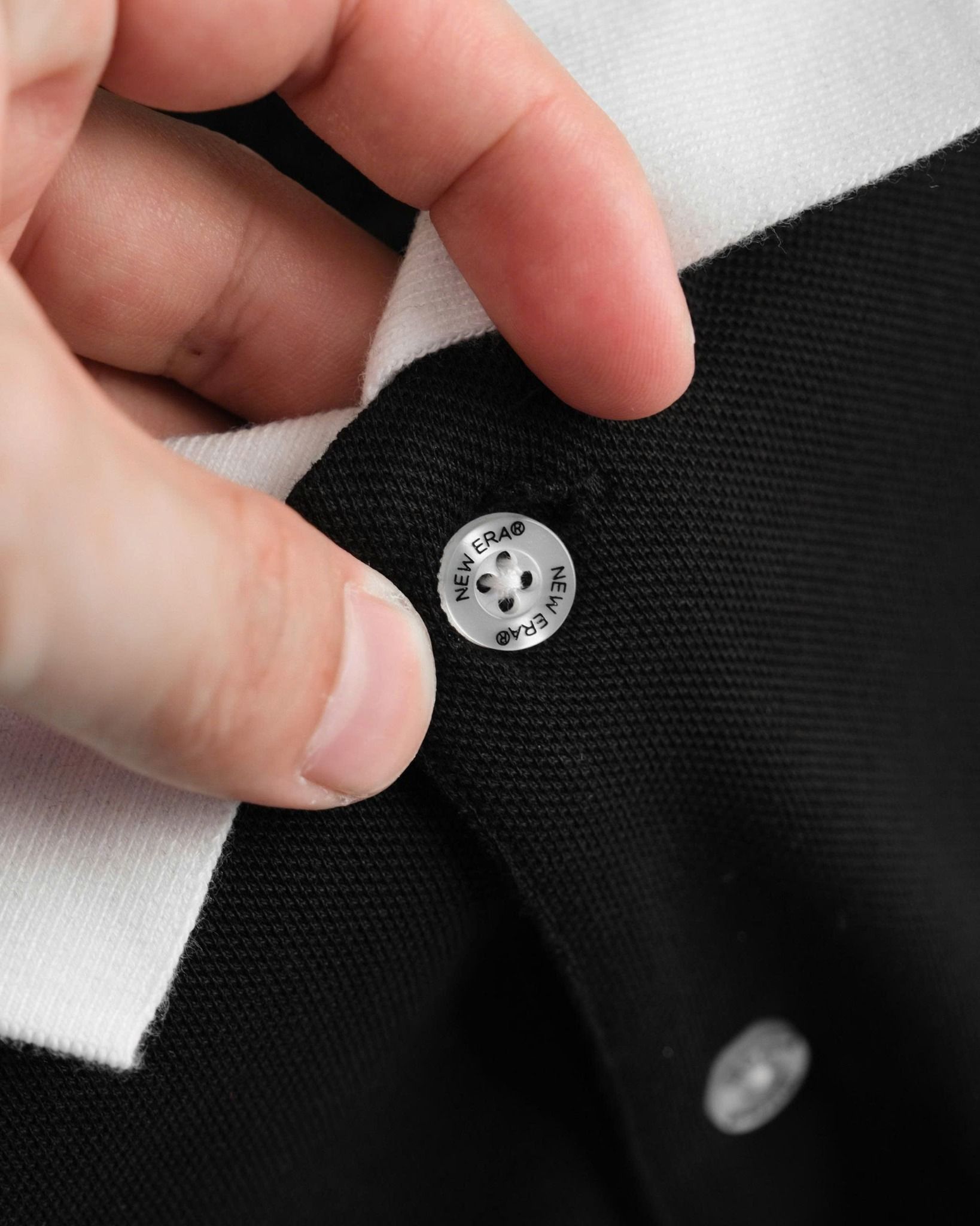  Polo New Era NY Đen Mono Vai Hàng Chính Hãng 13622808 