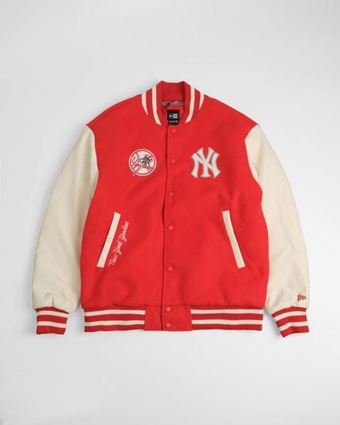  Áo Khoác New Era Bomber Ny Đỏ Hàng Chính Hãng 