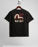  Áo Thun Evisu Đen Sọc Hàng Chính Hãng 