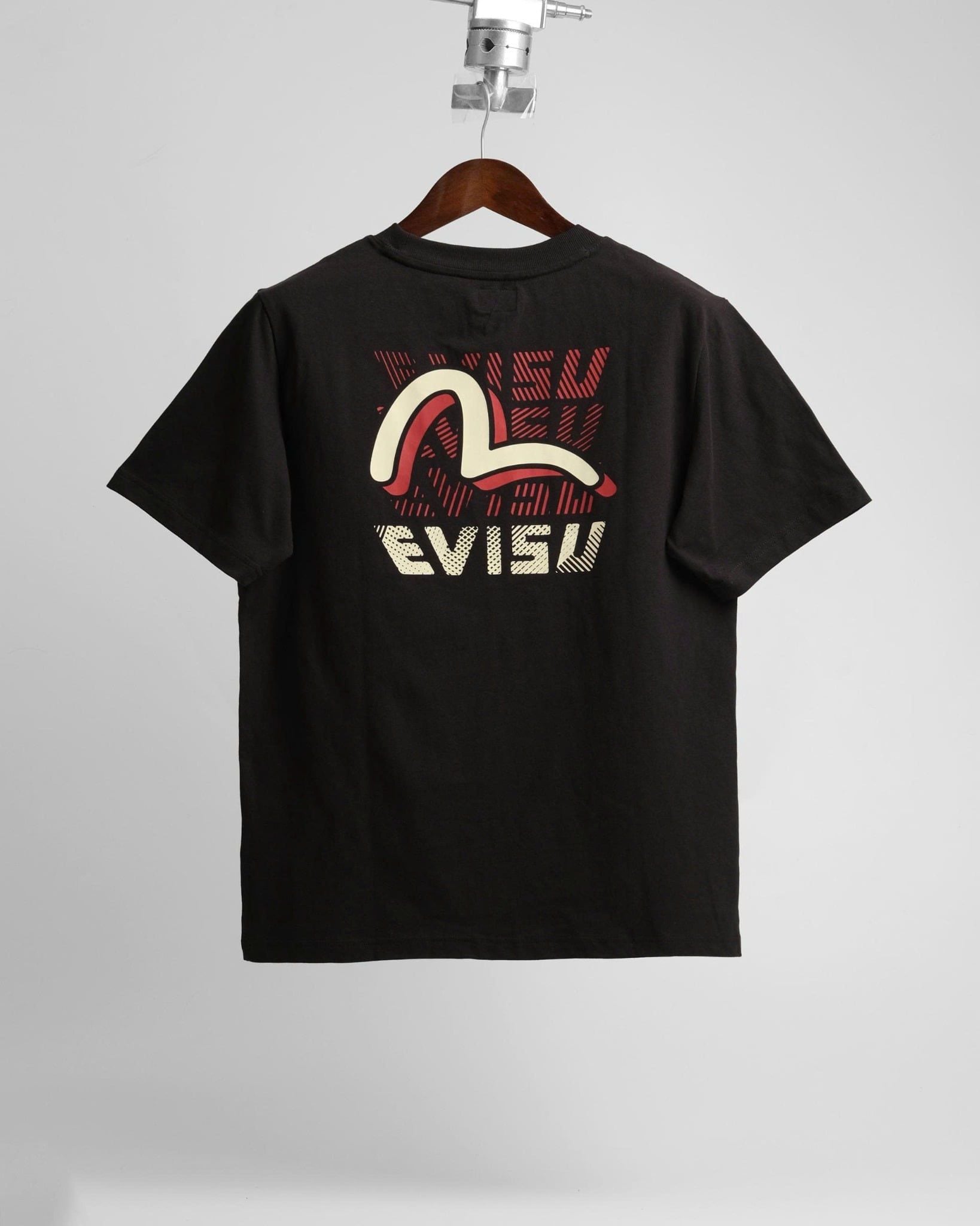  Áo Thun Evisu Đen Sọc Hàng Chính Hãng 