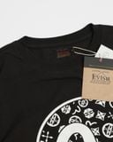  Áo Thun Evisu Tough TailLored Đen In Trắng Hàng Chính Hãng 