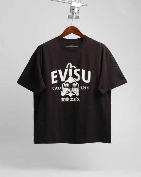  Áo Thun Evisu Đen Logo Trắng Hàng Chính Hãng 