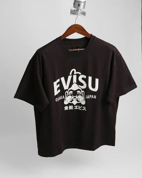  Áo Thun Evisu Đen Logo Trắng Hàng Chính Hãng 