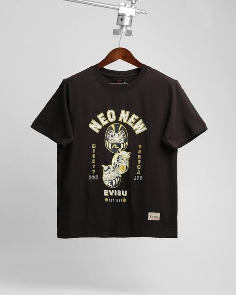  Áo Thun Evisu Daruma Đen Hàng Chính Hãng 