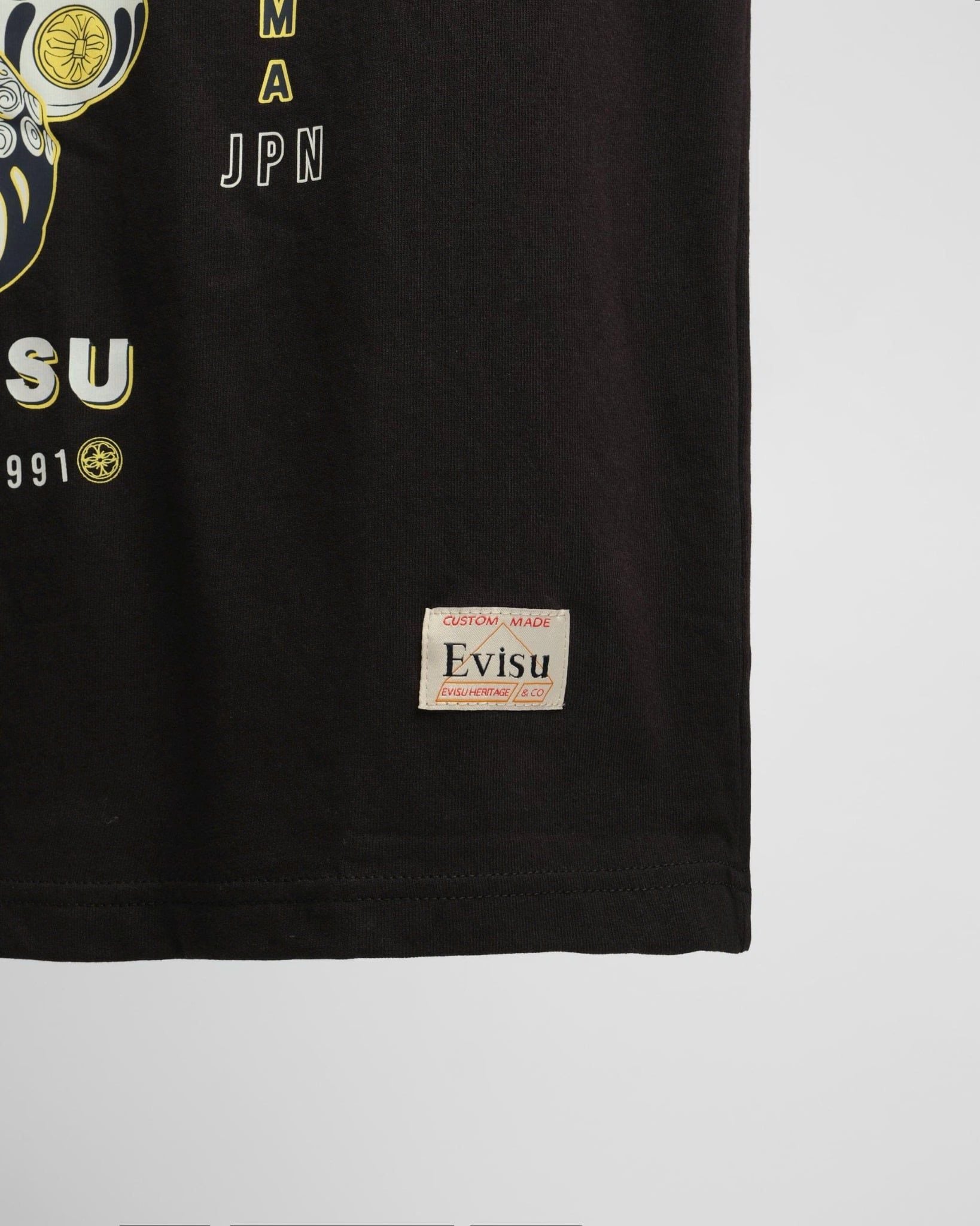  Áo Thun Evisu Daruma Đen Hàng Chính Hãng 