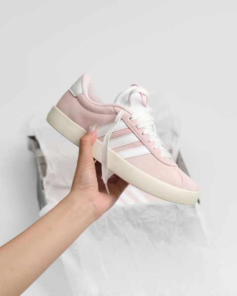 Giày ADIDAS VL COURT 3.0 CLEAR PINK / WHITE – JP5325 Hàng Chính Hãng 