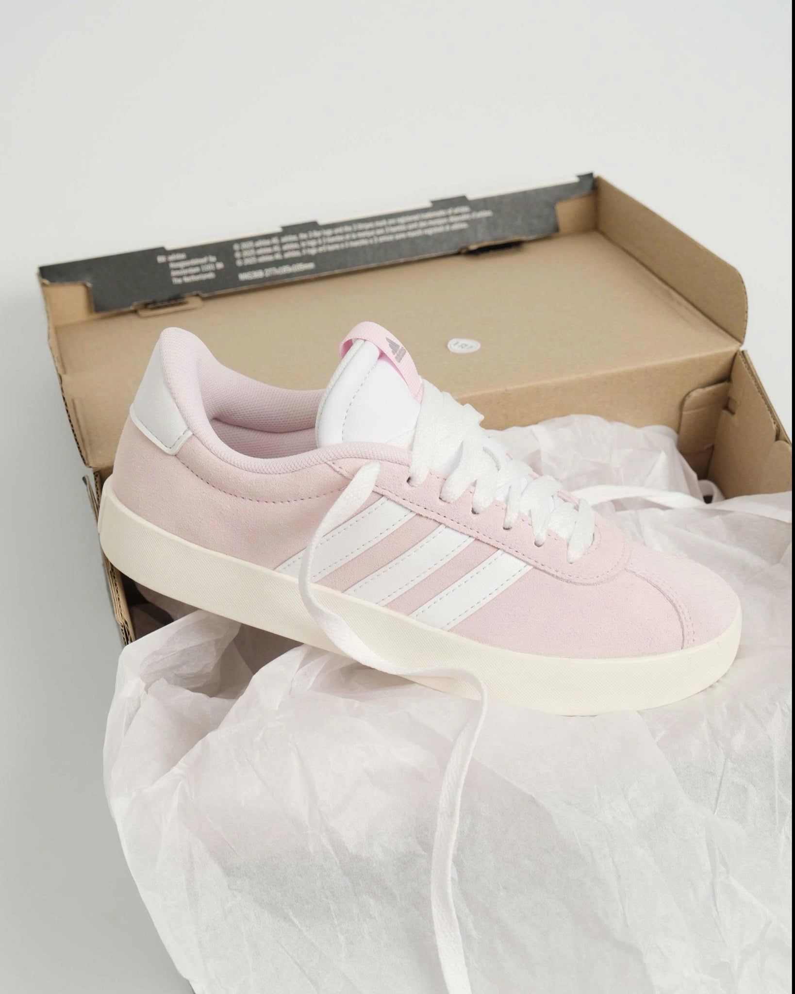  Giày ADIDAS VL COURT 3.0 CLEAR PINK / WHITE – JP5325 Hàng Chính Hãng 