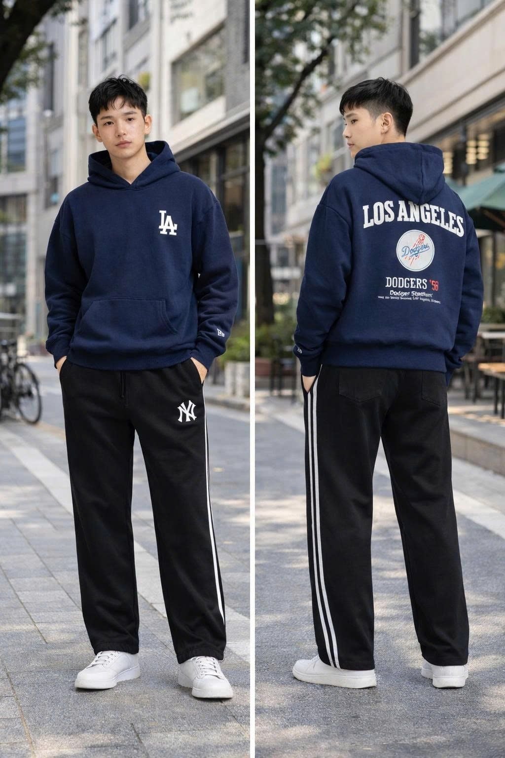  Hoodie New Era LA Stadium Navy Hàng Chính Hãng 13425684 