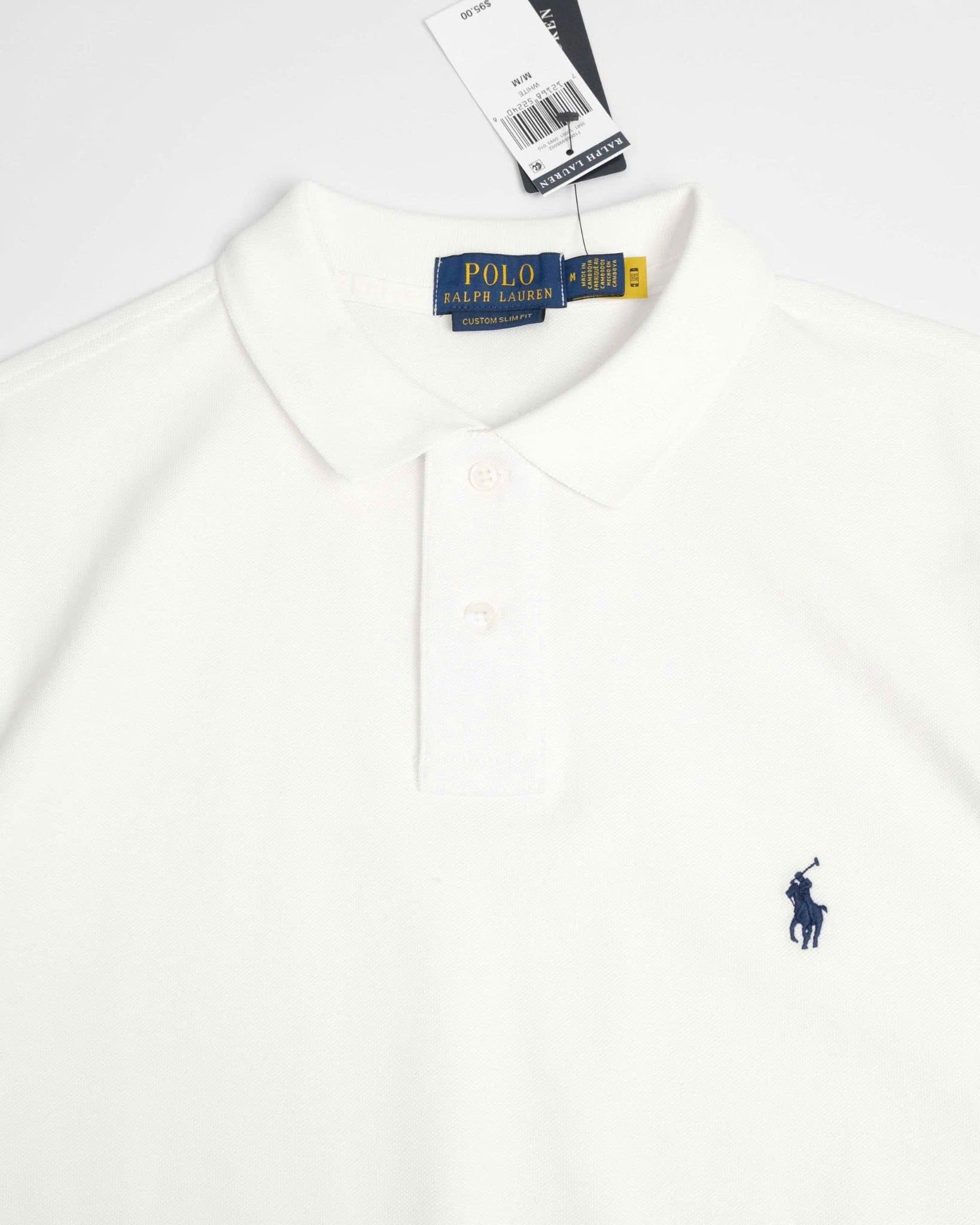  Polo Ralph Lauren Màu Trắng Custome Slim Fit 