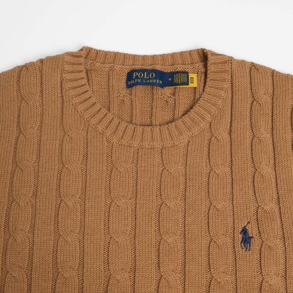  Áo Len Ralph Lauren Nâu Cam Logo Navy - M 