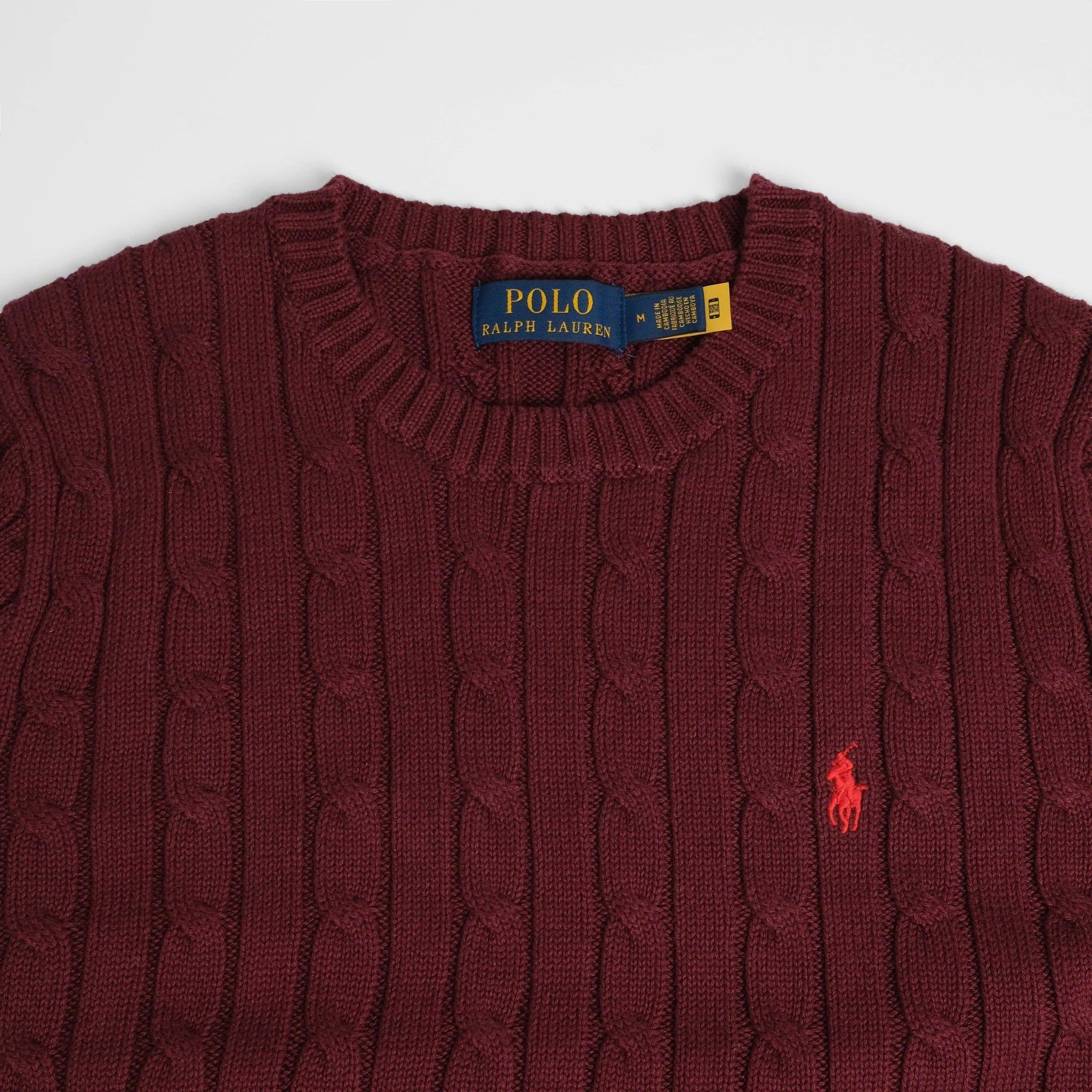  Áo Len Ralph Lauren Đỏ Đô - M 