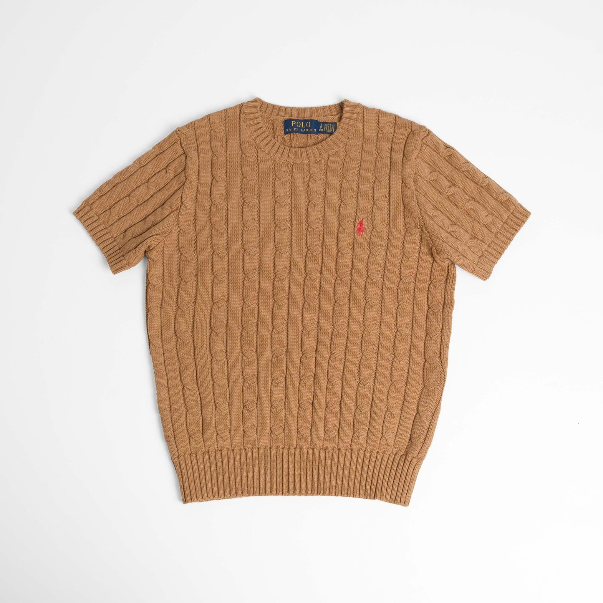 Áo Len Ralph Lauren Nâu Cam Logo Đỏ - S 