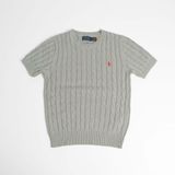  Áo Len Ralph Xanh Ngọc Logo Đỏ 