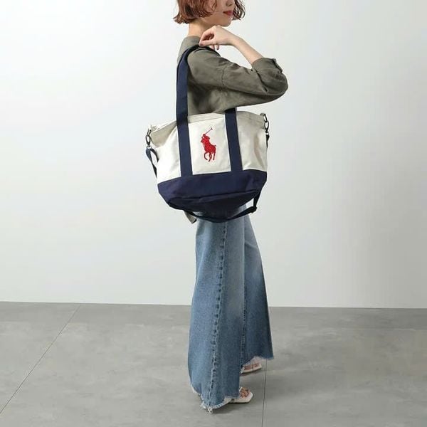  Túi Canvas TOTE UNISEX - Tote Bag - White/Newport Navy Hàng Chính Hãng | Fox Sneaker 