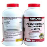  Kirkland Calcium Citrate Magnesium And Zinc Hỗ Trợ Ngừa Loãng Xương 