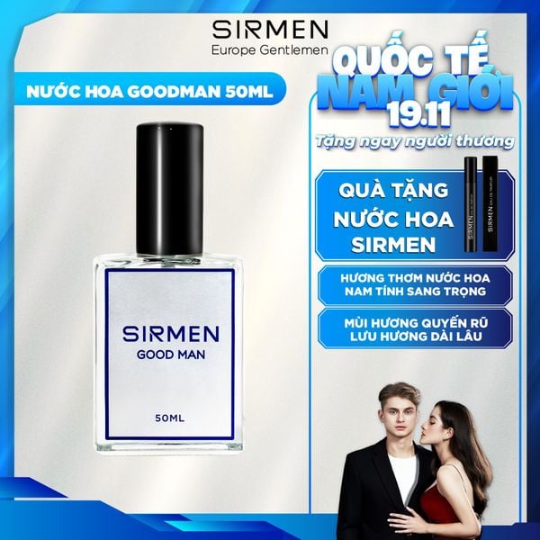  [Chai - 50ml] Nước hoa nam SIRMEN GOOD MAN Eau de Parfum cao cấp chai thơm lịch lãm cuốn hút 