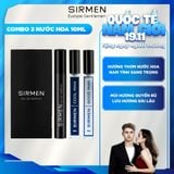  [Combo 3 chai 10ml - 3 mùi] Nước hoa nam SIRMEN Eau de Parfum Europe Gentlemen thơm lịch lãm, trẻ trung, cuốn hút 